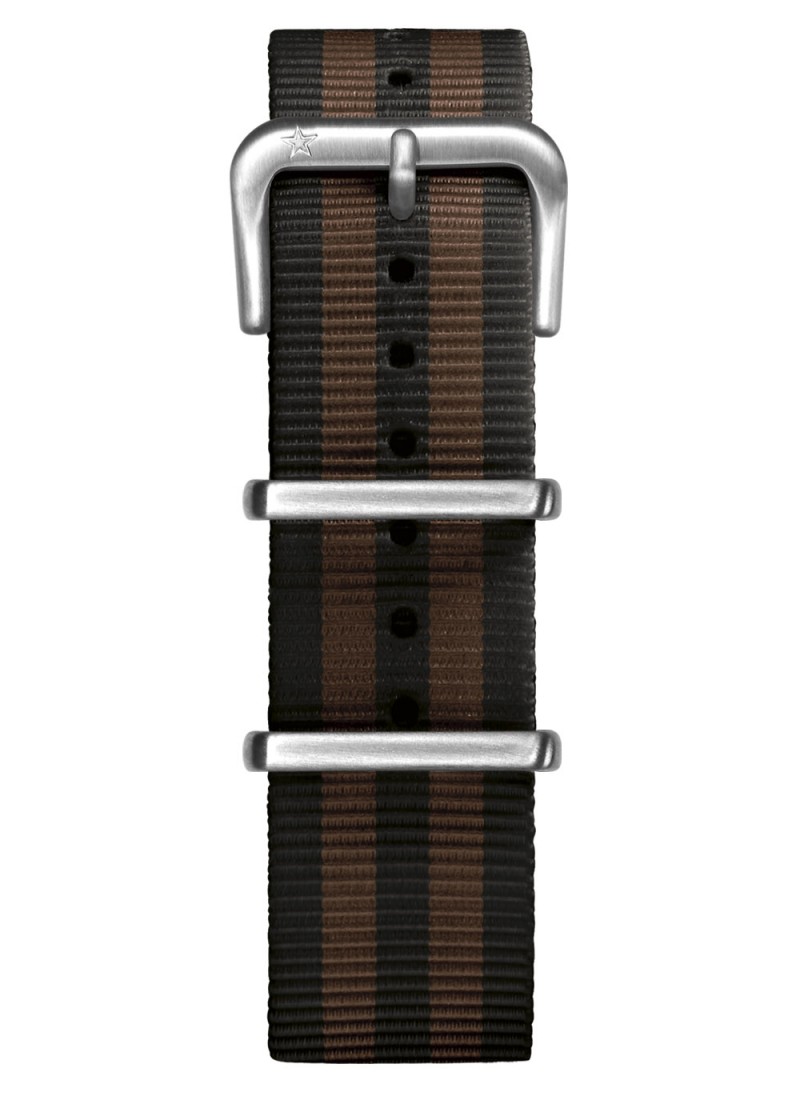 Nato Nylon Black / Brown 20 mm