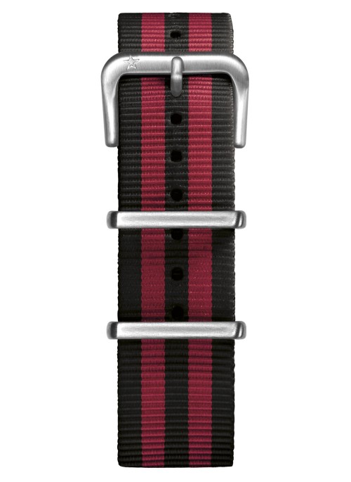 Nato Nylon Black / Red 20 mm