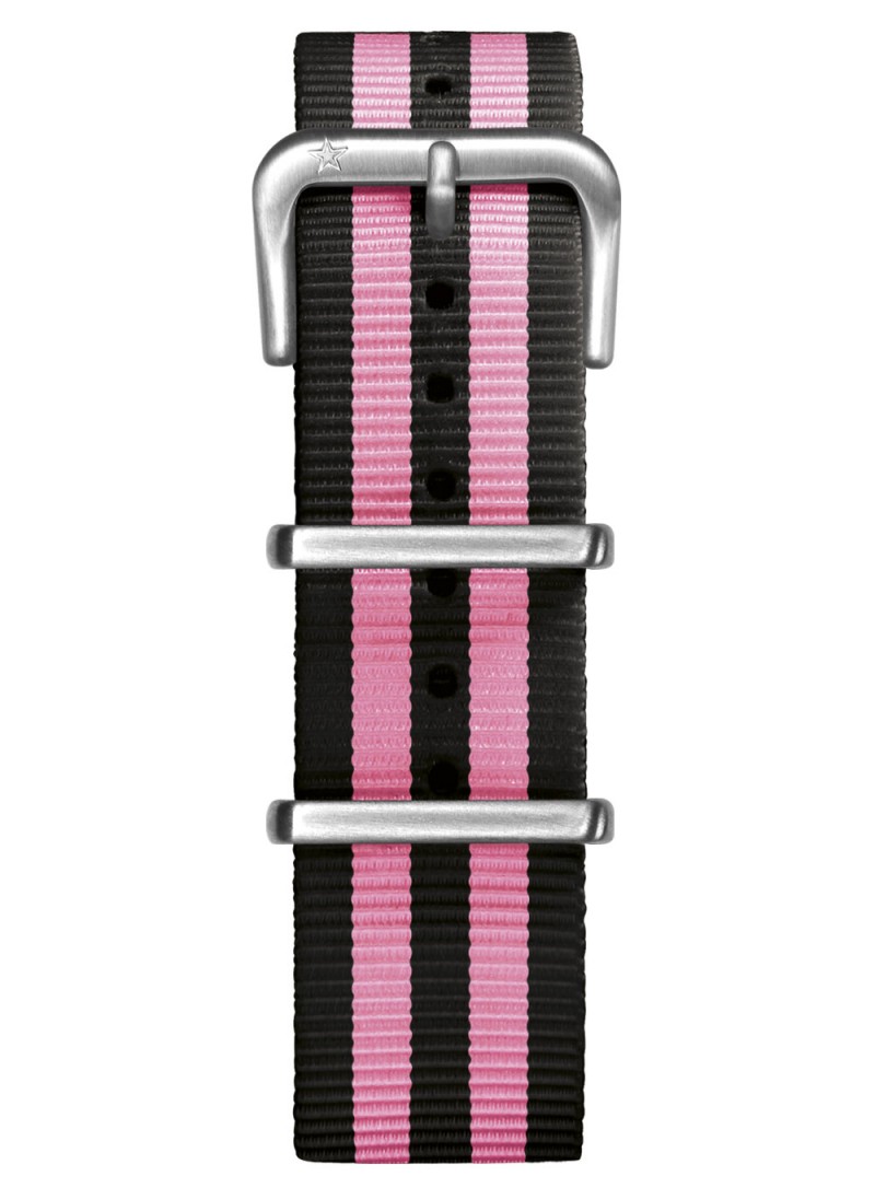 Nato Nylon Black / Pink 20 mm