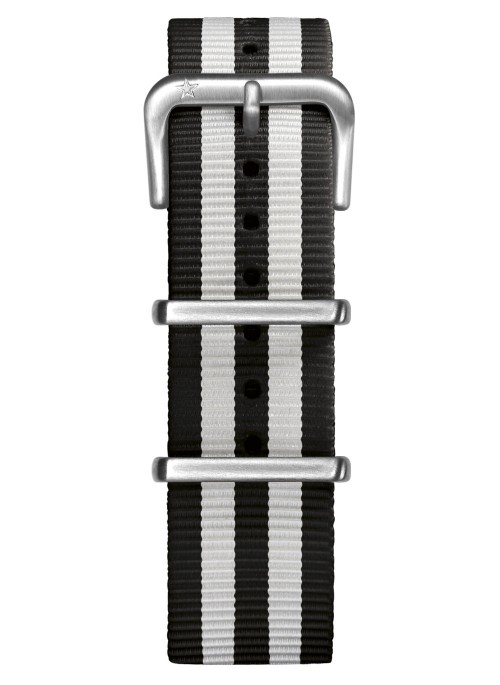 Nato Nylon Black / White 20 mm