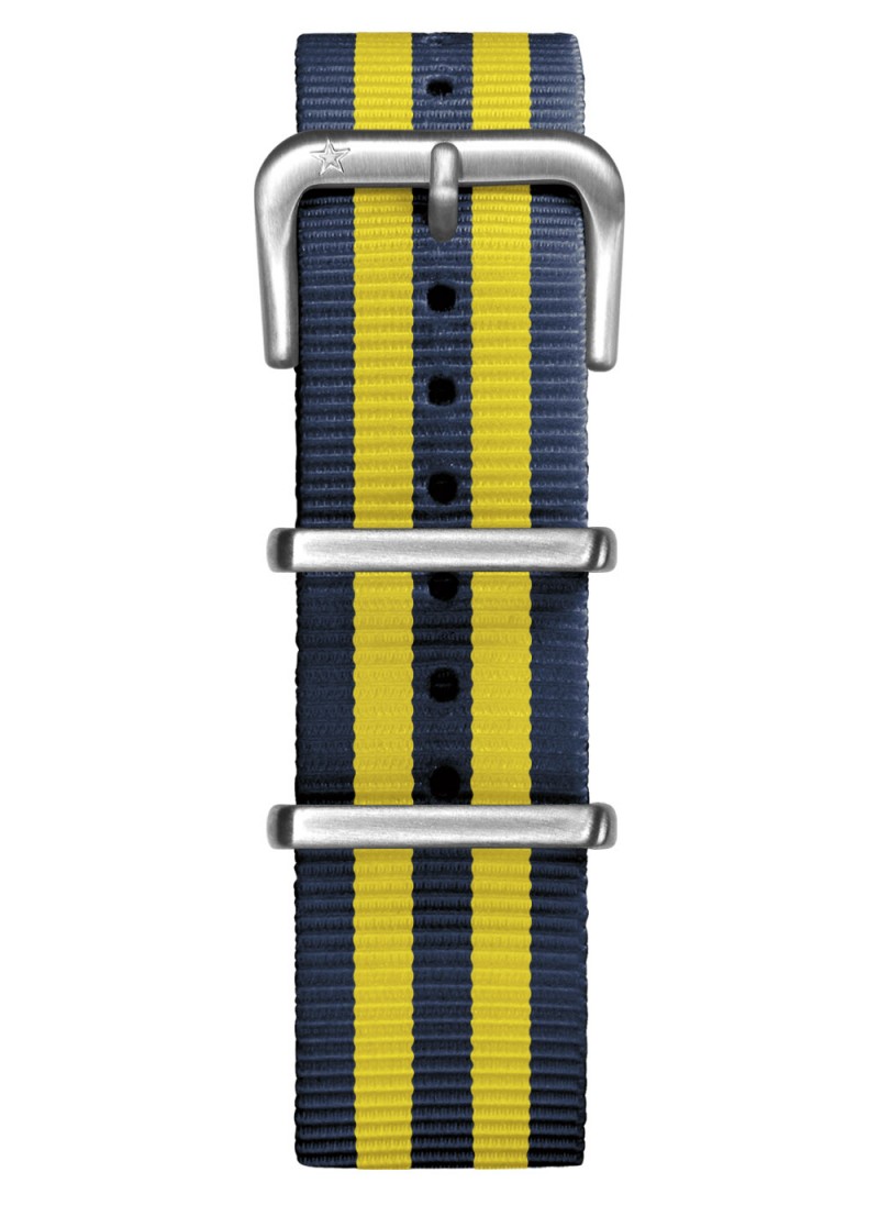 Nato Nylon Navy / Yellow 20 mm