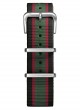 Nato Nylon Black / Green / Red 20 mm