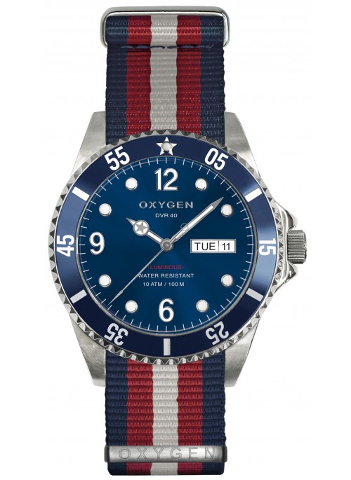 Diver 40 Atlantic Bracelet Marine Rouge Ivoire