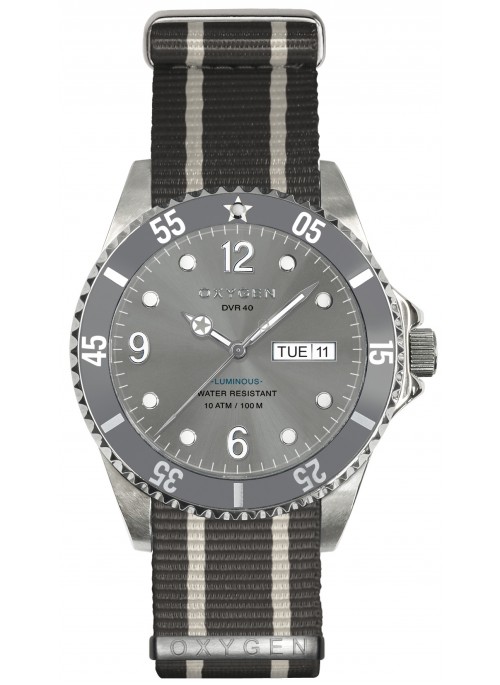 Diver 40 Elephant Grey ivory Grey Strap