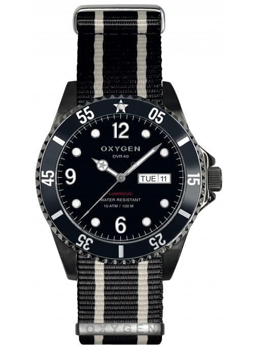 Diver 40 Moby Dick Black ivory Black Strap