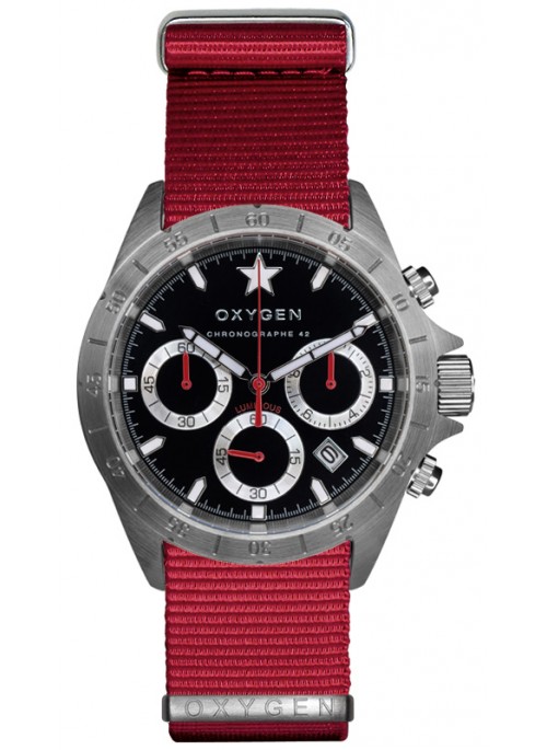 Chrono Sprint 42 Bracelet Rouge