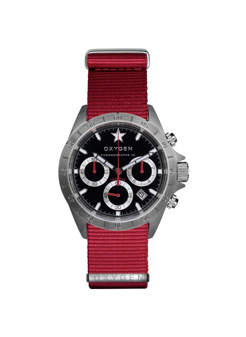 Chrono Sprint 42 Bracelet Rouge