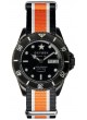 Diver Vintage 42 Black Cat Black Ivory Orange Strap