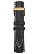 Classic Leather Black pink Gold Buckle 20 mm