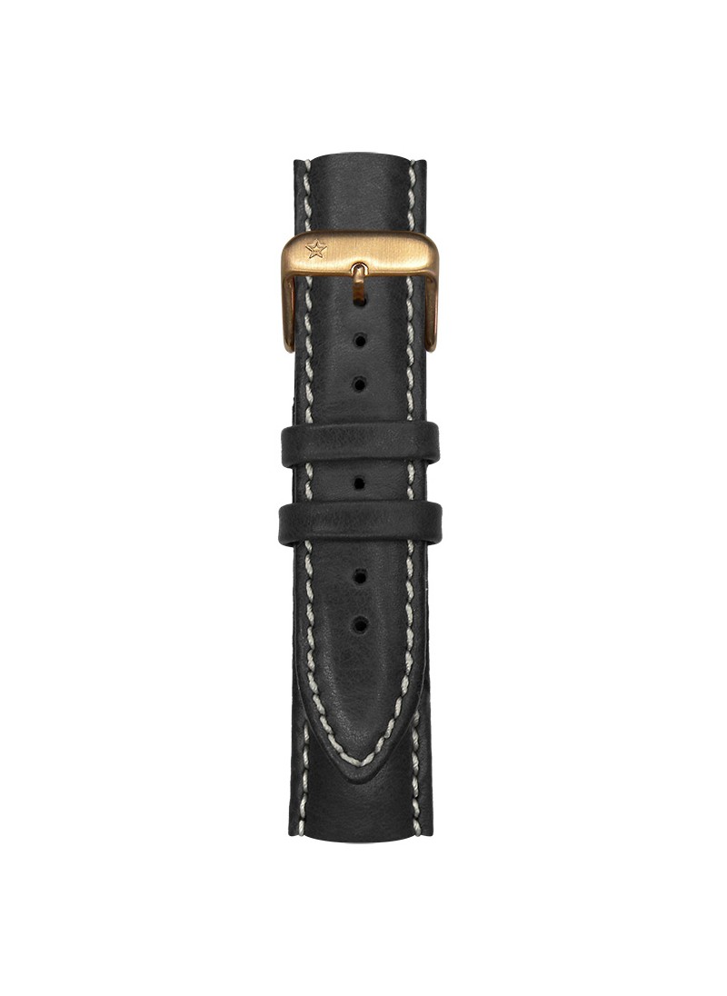 Classic Leather Black pink Gold Buckle 20 mm