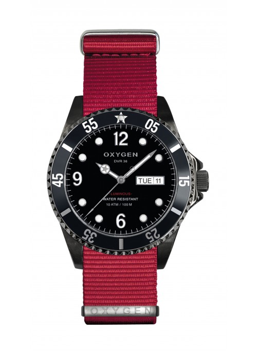 Diver 36 Moby Dick Bracelet Rouge