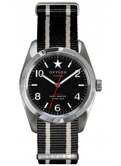 Sport 38 Washington Black Ivory Black Strap