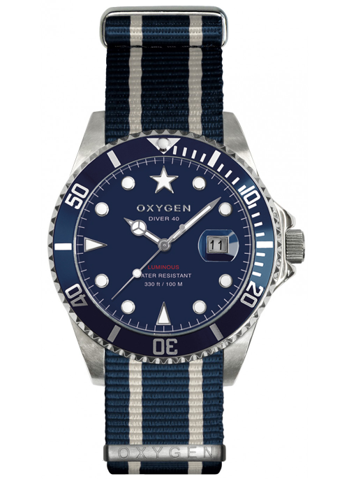 Diver 40 Atlantic Bracelet Marine Ivoire Marine