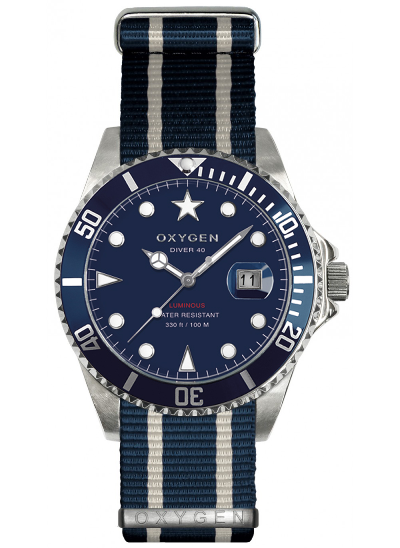 Diver 40 Atlantic Bracelet Marine Ivoire Marine